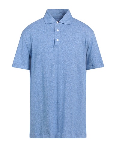 ISAIA Polo shirt Sky blue 100% Cotton