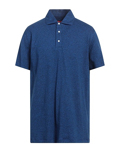 ISAIA Polo Blu 100% Cotone