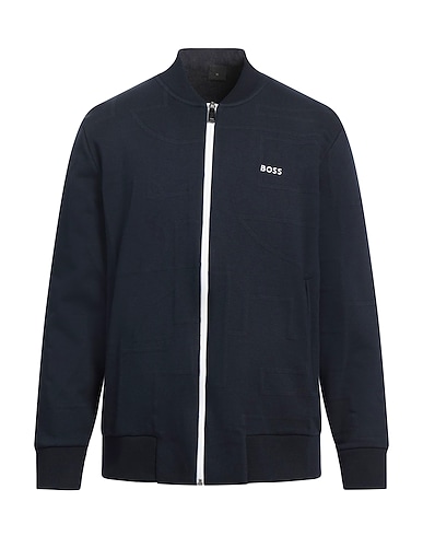 BOSS Sweatshirt Navy blue 89% Cotton, 11% Polyester