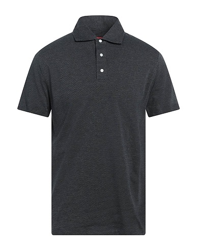 ISAIA Polo shirt Charcoal 100% Cotton