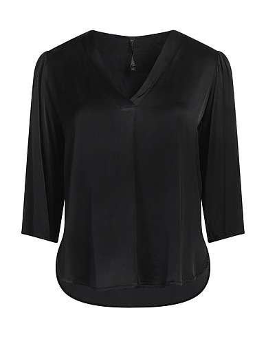 MANILA GRACE Top Nero 98% Viscosa, 2% Elastan