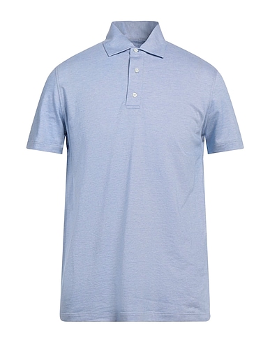 ISAIA Polo shirt Light blue 100% Cotton