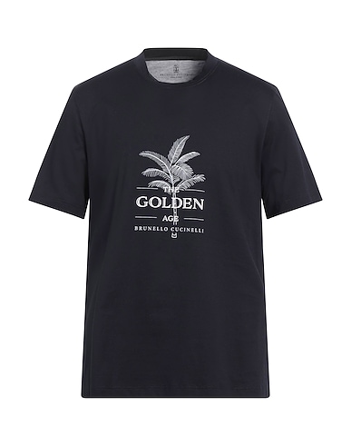 BRUNELLO CUCINELLI T-shirt Midnight blue 100% Cotton