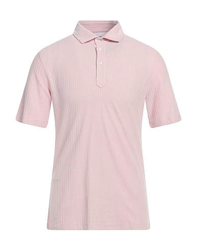 BRUNELLO CUCINELLI Polo shirt Pink 61% Cotton, 39% Silk