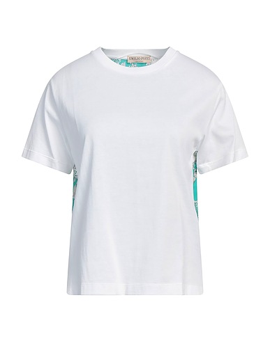 PUCCI TOPS & TEES White 100% Cotton, Silk