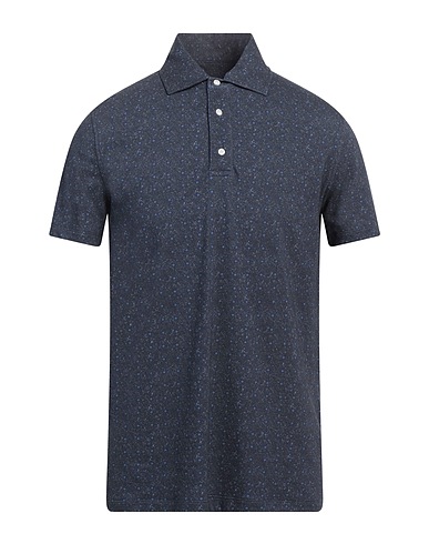 ISAIA Polo shirt Navy 100% Cotton