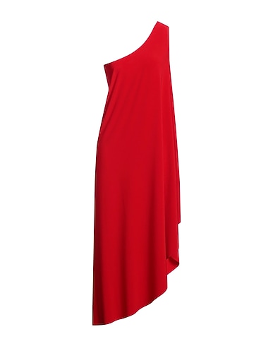 NORMA KAMALI One-shoulder top Red 95% Polyester, 5% Elastane