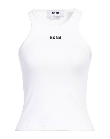 MSGM Vest White 96% Cotton, 4% Elastane
