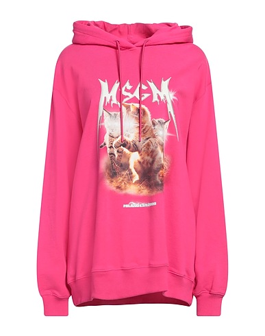 MSGM Hooded track jacket  Fuchsia 100% Cotton