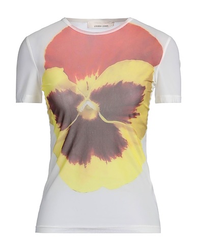 LIVIANA CONTI T-shirt Yellow 90% Polyamide, 10% Elastane
