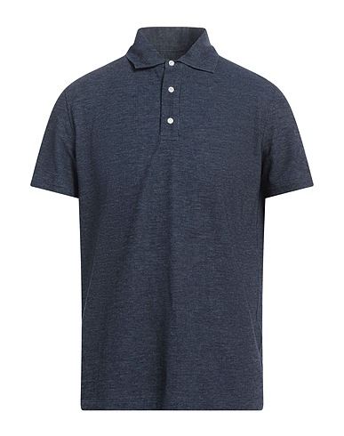 ISAIA Polo shirt Navy blue 100% Wool