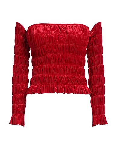 NORMA KAMALI Top Red 90% Polyester, 10% Elastane