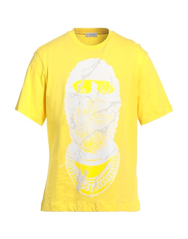 IH NOM UH NIT T-shirt Giallo 100% Cotone, Elastan