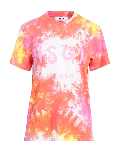 MSGM T-shirt Coral 100% Cotton
