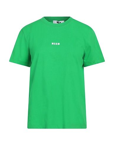 MSGM Basic T-shirt Green 100% Cotton