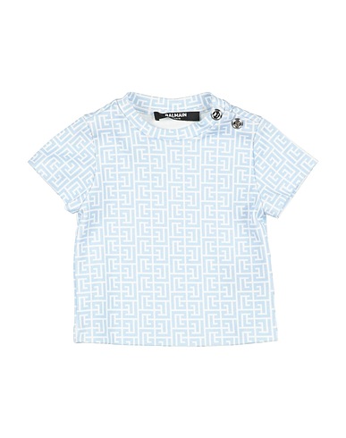 BALMAIN T-shirt Sky blue 100% Cotton