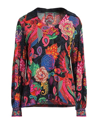 JOHNNY WAS T-shirt Blu notte 95% Rayon, 5% Elastan