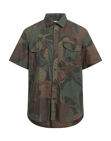 FILSON Patterned shirt Military green 100% Cotton
