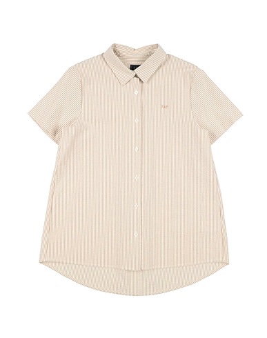FAY Patterned shirts & blouses Beige 100% Cotton, Polyester
