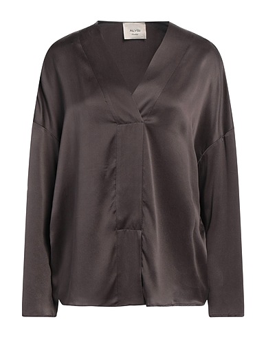 ALYSI Top CHOCOLAT Antracite 100% Seta