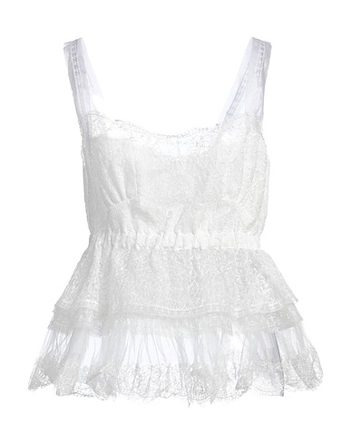 ERMANNO SCERVINO Top Off white 70% Polyester, 30% Polyamide