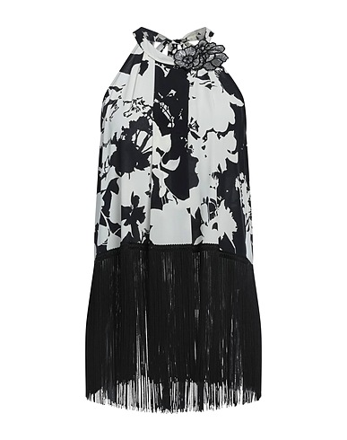 VDP VIA DELLE PERLE Top CLUB Nero 92% Seta, 8% Elastan, Viscosa