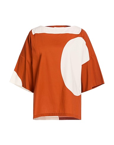 LIVIANA CONTI Top Brown 96% Cotton, 4% Elastane