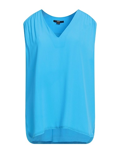 SEVENTY VENEZIA Top Azure 65% Acetate, 35% Silk