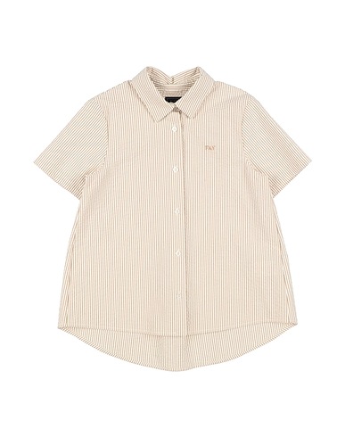 FAY Camicie  e bluse fantasia Beige 100% Cotone, Poliestere