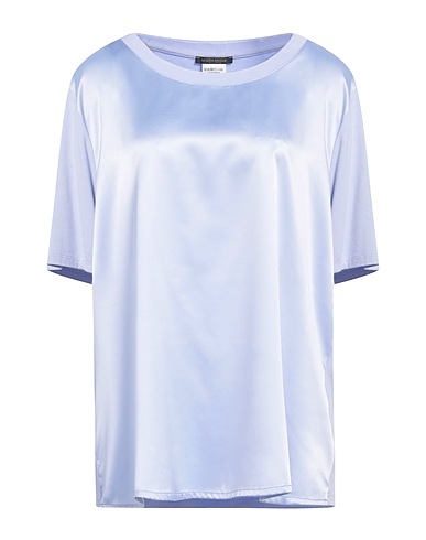 MARINA RINALDI Top Light blue 97% Polyester, 3% Elastane, Viscose