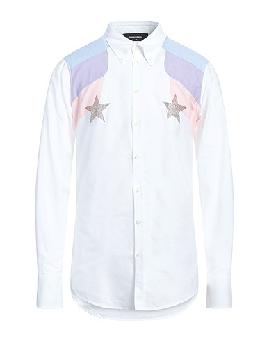 DSQUARED2 Patterned shirt White 100% Cotton
