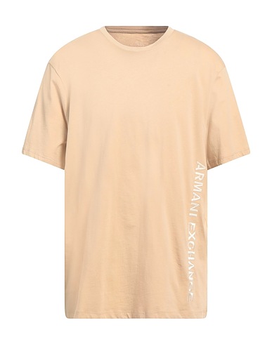ARMANI EXCHANGE T-shirt Beige 100% Cotton