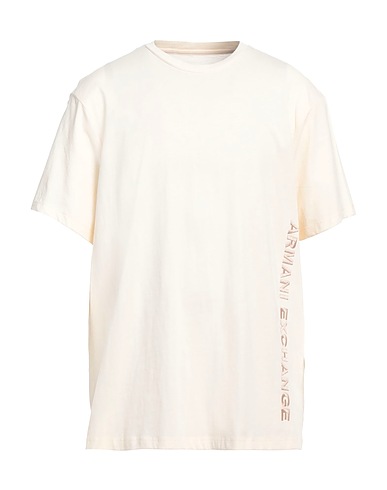ARMANI EXCHANGE T-shirt Avorio 100% Cotone