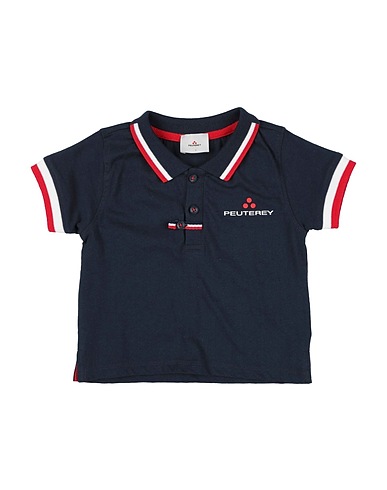 PEUTEREY Polo shirt Navy blue 100% Cotton