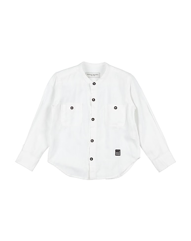 PAOLO PECORA Solid color shirt 55% Linen, 45% Cotton