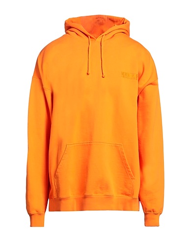 VETEMENTS Hooded sweatshirt Orange 80% Cotton, 20% Elastane, Polyester