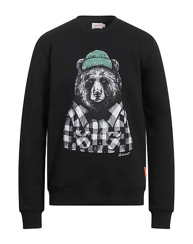HIDEOUT Sweatshirt Black 75% Cotton, 25% Polyester