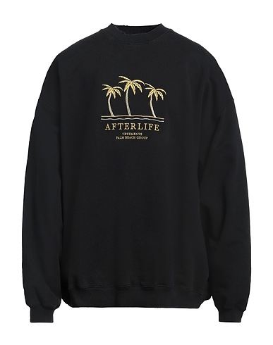 VETEMENTS Φούτερ Μαύρο 80% Βαμβάκι, 20% Πολυεστέρας