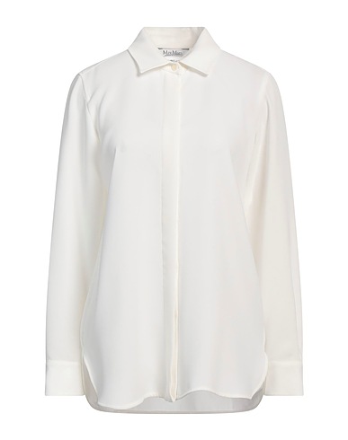 MAX MARA Hemden und Blusen einfarbig Weiß 73% Triacetat, 27% Polyester