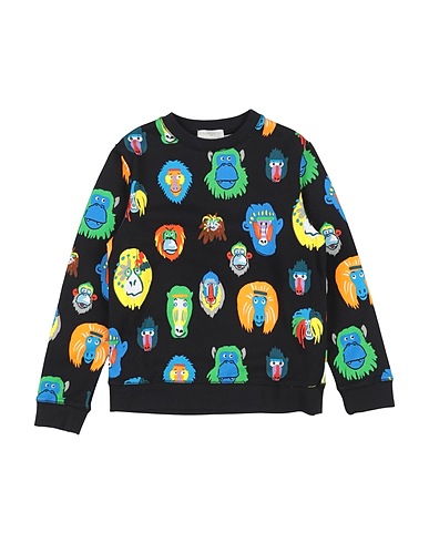 STELLA McCARTNEY KIDS Sweatshirt Black 100% Cotton, Elastane