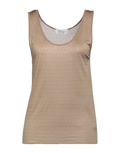 BLUMARINE Top Khaki 100% Viscose