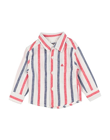 PEUTEREY Patterned shirt White 55% Linen, 45% Cotton