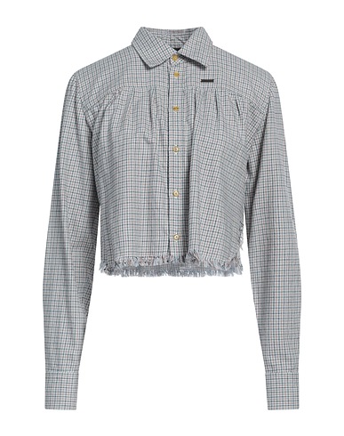 DSQUARED2 Camicie  e bluse fantasia Celeste 100% Cotone