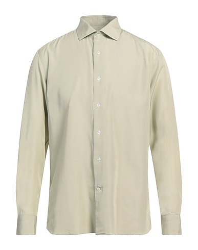 CARUSO Chemise de couleur unie 100% Coton