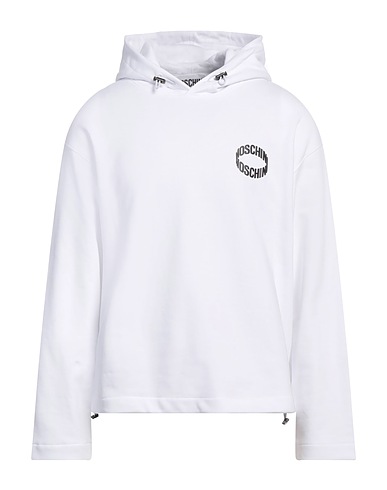 MOSCHINO Hooded track jacket  White 100% Cotton