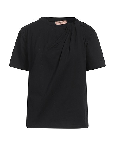TWINSET T-shirt NERO 100% Coton