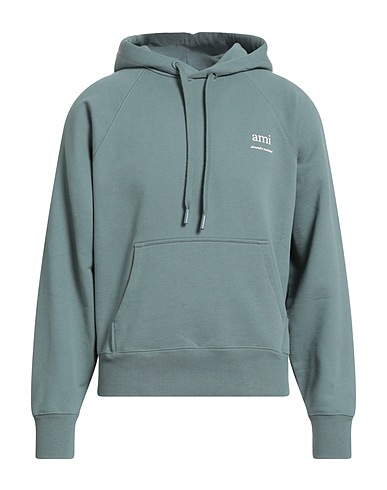 AMI ALEXANDRE MATTIUSSI Felpa Verde salvia 99% Cotone organico, 1% Elastan
