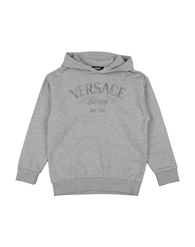 VERSACE YOUNG Sweatshirt Grey 100% Cotton, Polyester