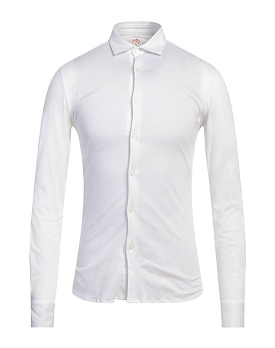 FRADI Chemise de couleur unie Blanc 100% Coton