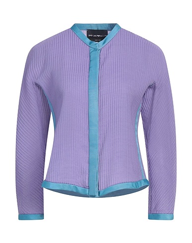EMPORIO ARMANI Patterned shirts & blouses Lilac 55% Cotton, 45% Polyamide